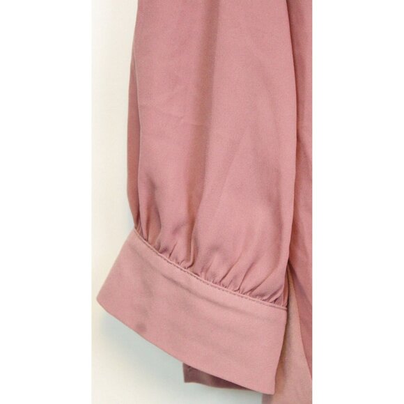 3 7th Avenue Design Studio Blouses sz L Polka Dot Blue Pink Formal New York & Co - Picture 4 of 16